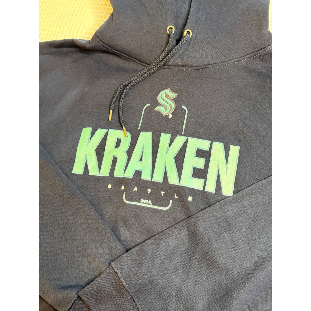 Seattle Kraken Fanatics Hoodie Mens XL Navy Blue Jordan Eberle 7 NHL Hockey